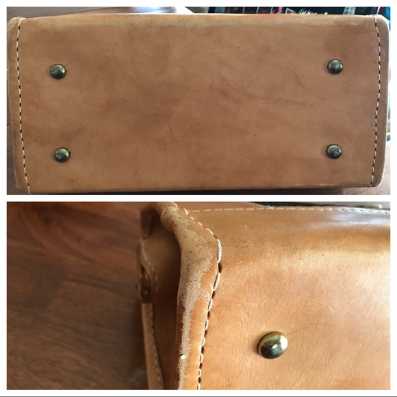 Leather/calf hair Dr style bag lots of life left👜 - Picture 8 of 8